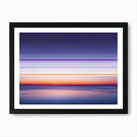 Sunset Over The Ocean 104 Art Print