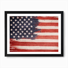 Vintage American Flag Art Print