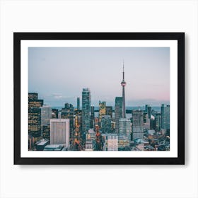 Toronto Cityscape At Twilight Art Print