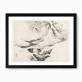 Snowscape, Kōno Bairei Art Print