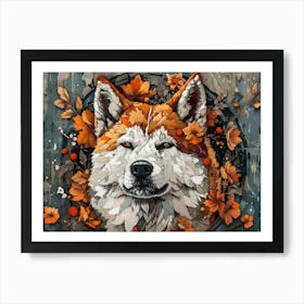 Akita Fine Art Portrait 2 Art Print