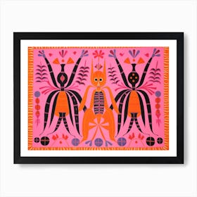 Spider 1 Folk Style Animal Illustration Art Print