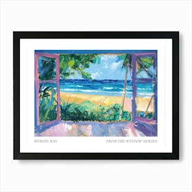 Byron Bay From The Window Series Poster Painting 1 Art Print