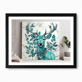 Deer Painting Art Print