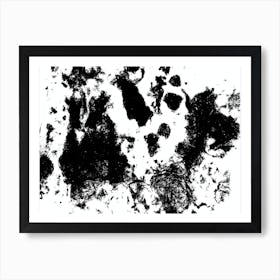 Black And White Abstract Painting Art Print