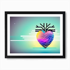 Abstract Heart 1 Art Print