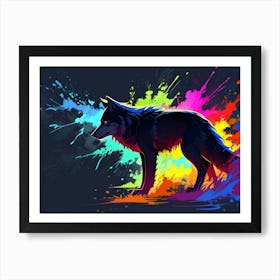 Wolf Painting 11 Art Print