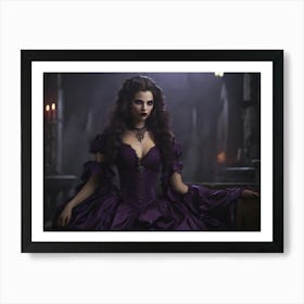 Gothic Woman Art Print