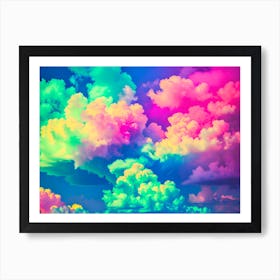 Rainbow Candy Clouds Revisited 1 Art Print
