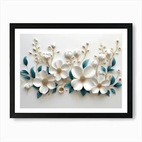 Paper Flower Wall Art 20 Art Print