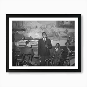 Entertainers At African American Tavern,Chicago, Illinois By Russell Lee Art Print