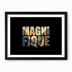 Magnifique Poster Retro Mountains 7 Art Print