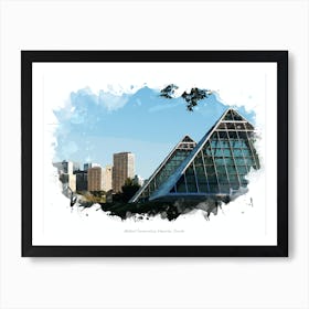 Muttart Conservatory, Edmonton, Canada Art Print