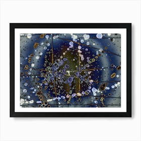 Watercolor Abstraction Indigo 1 Art Print