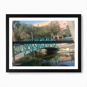 Bridge Over A Pond Art Print