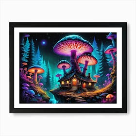 Mushroom House Poster