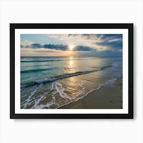 Default Beaches And The Sea It Gives A Sense Of Freshness And 0 Art Print