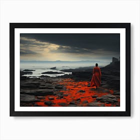 Man In Red Art Print