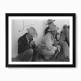 Untitled Photo, Possibly Related To Ranchman Watching The Sheep Judging At The San Angelo Fat Stock Show Art Print