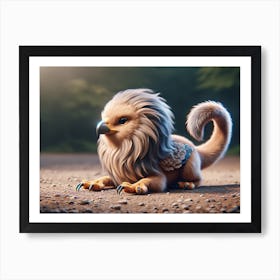 Ethereal Birdlion Baby Art Print