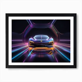 Futuristic Sports Car 15 Art Print