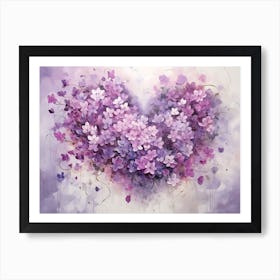 Heart Of Purple Art Print