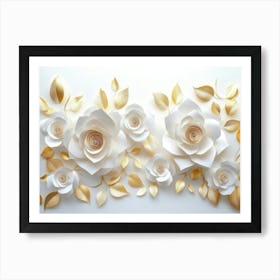 Paper Roses 17 Art Print