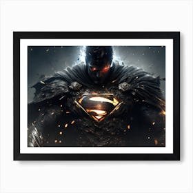 Superman In Souls Like Style Art Print