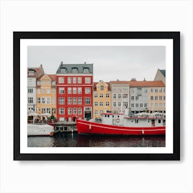 Colorful Houses Of Nyhavn Copenhagen 2 Art Print