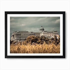 Buda Castle Horror Style Art Print