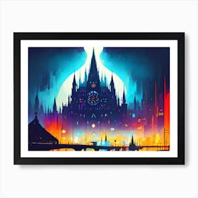 City At Night 6 Art Print