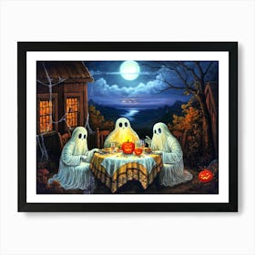 Ghosts At The Table 1 Art Print