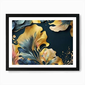 Abstract Floral Painting 2 Art Print