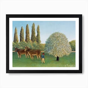  Meadowland (The Pasture), Henri Rousseau Art Print