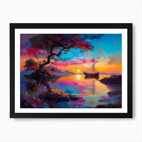 Romantic Dusk Art Print