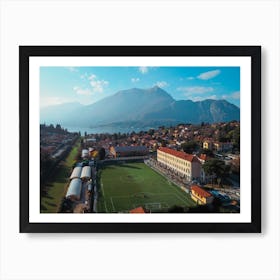 Lago Di Como, Italy, Bellagio, Italy Travel Poster Wall Art Home Decor, Aerial Photography Art Print