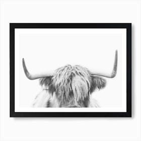 Highland Cow Horns Art Print