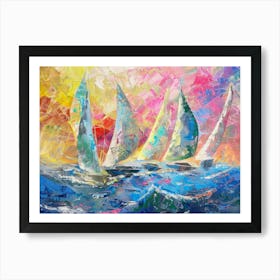 Sailboats 30 Art Print