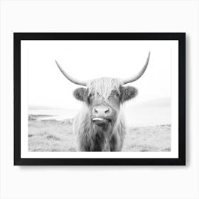 Silly Highland Cow Art Print