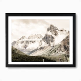 Rustic Mountains Art Print