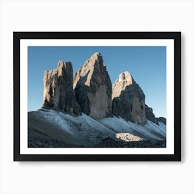 Tre Cime, Hiking In The Dolomites Affiche