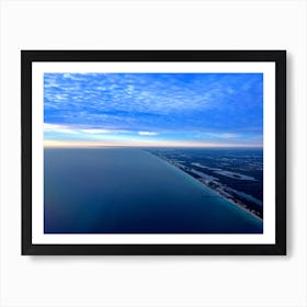 Aerial View Of The Ocean (Shots From Airplanes Series) Art Print