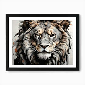 Lion Painting Art Print