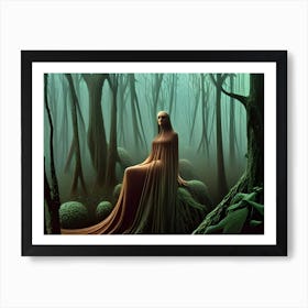 Waiting In The Woods Art Print