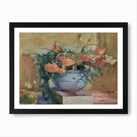 Flowers In A Blue Vase 1 Art Print