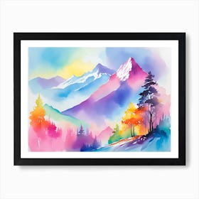 Mountain landscapes 11 Art Print