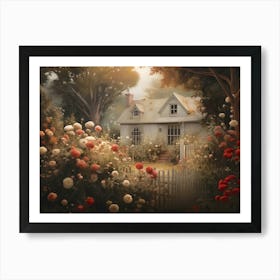 House In The Garden Art Print