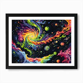 Galaxy Painting 2 Art Print