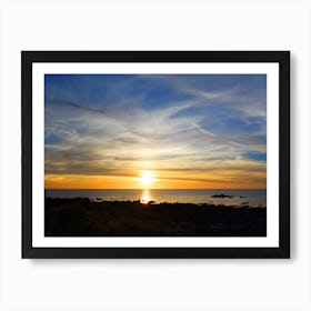 Sunset On The Beach Art Print