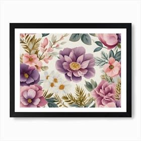 Floral Pattern 11 Art Print